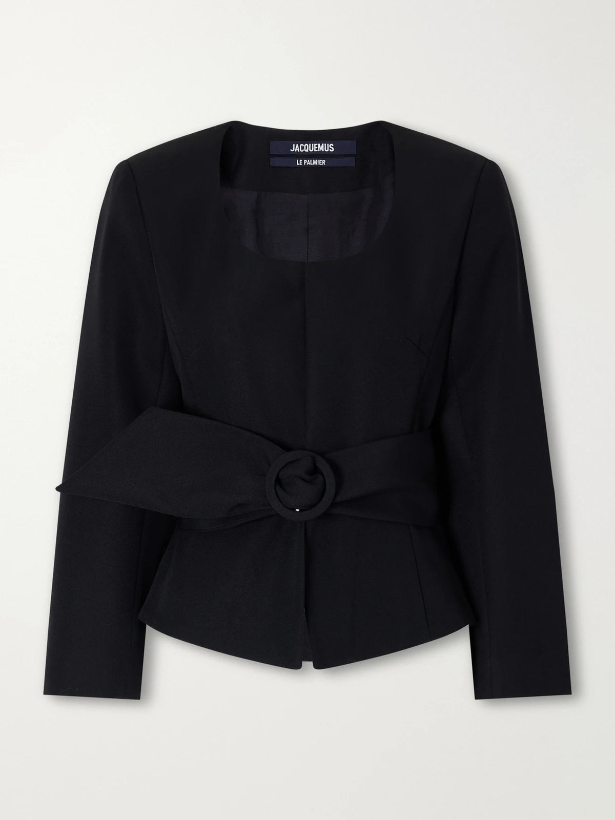 Jacquemus La Veste Miami Belted Wool-crepe Blazer