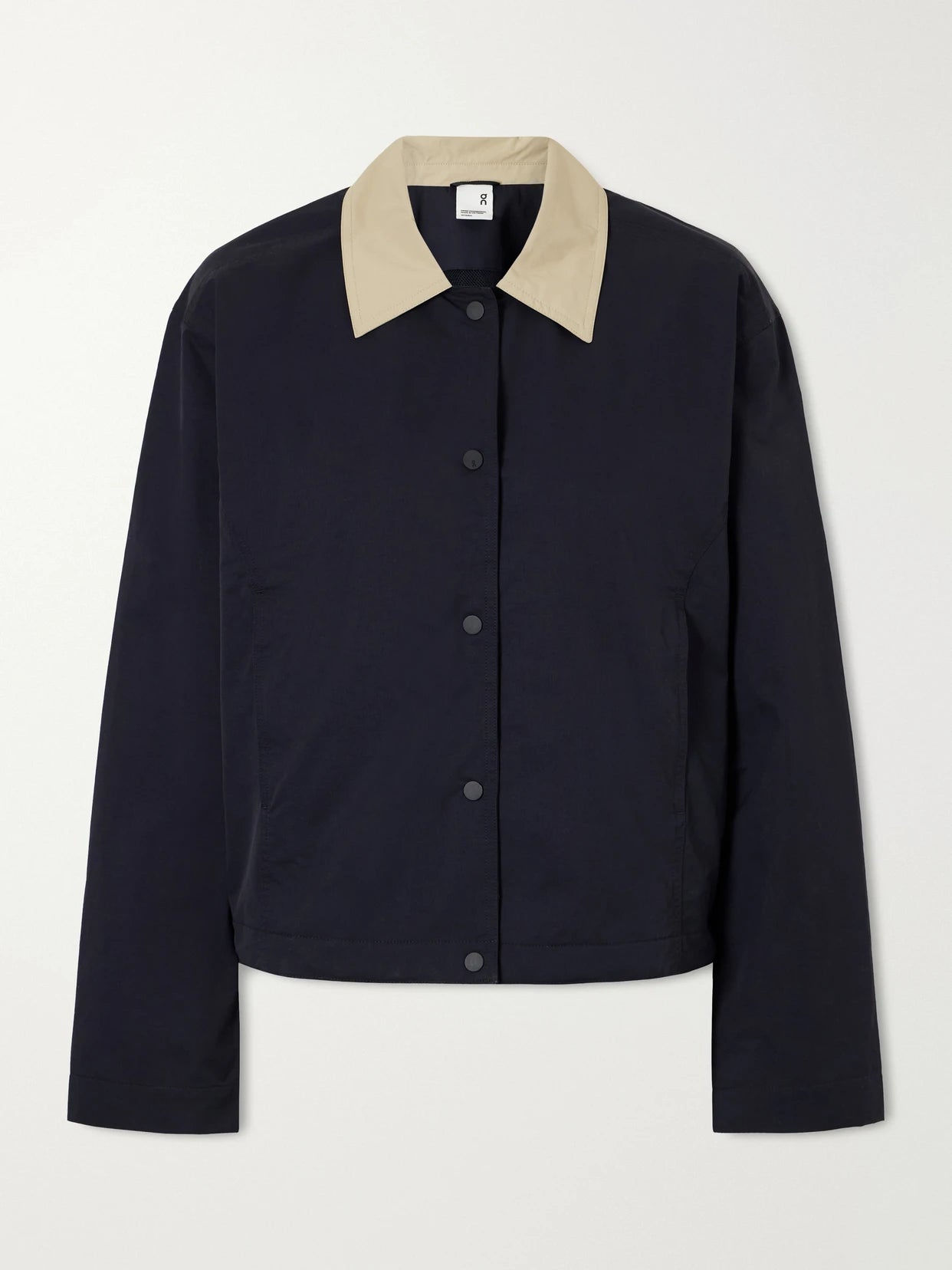 Image of Coats & Jackets. Product name - Recycled Shell Jacket in Black colour by brand - ON