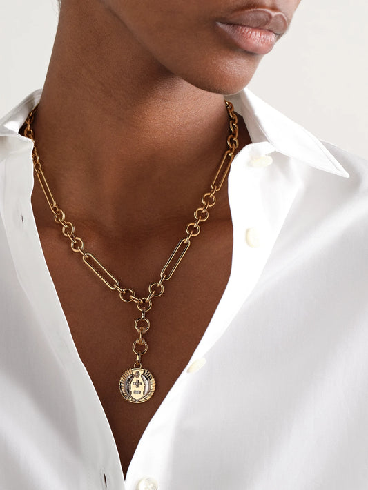 Image of Necklaces. Product name - Vivacity 18-karat Gold Diamond Necklace in Multi colour by brand - FoundRae