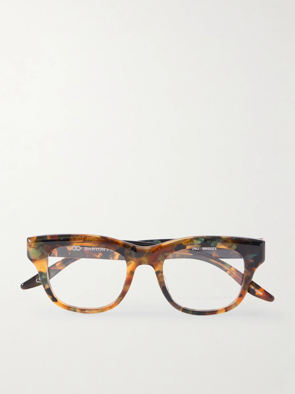 Bridges Square-frame Tortoiseshell Acetate Optical Glasses