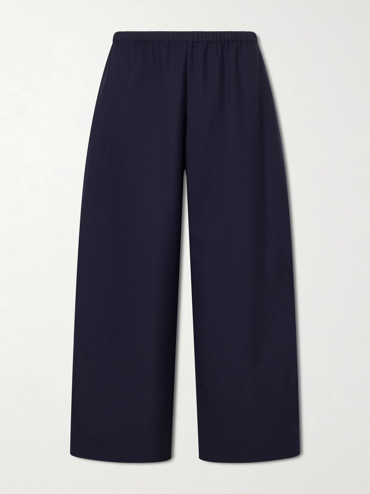 Roma Wool High-waist Wide-leg Pants