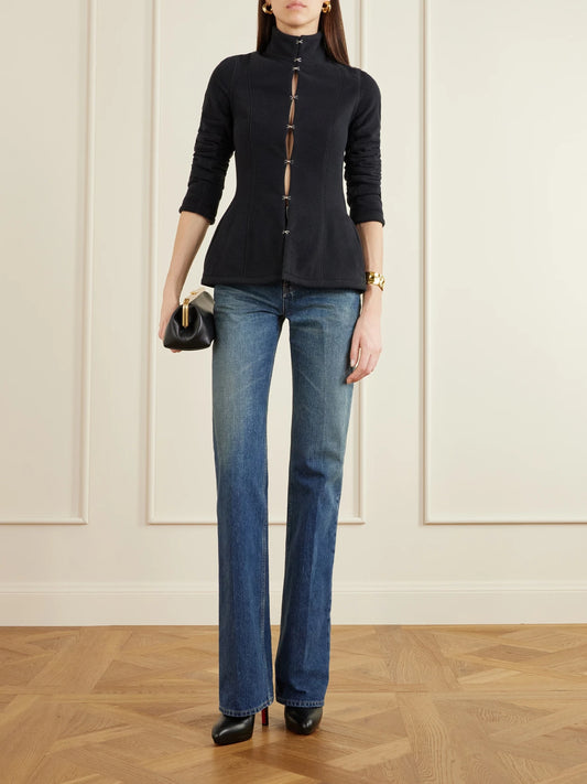 Image of Boots. Product name - Fannylove 120 Leather Ankle Boots in Black colour by brand - Christian Louboutin