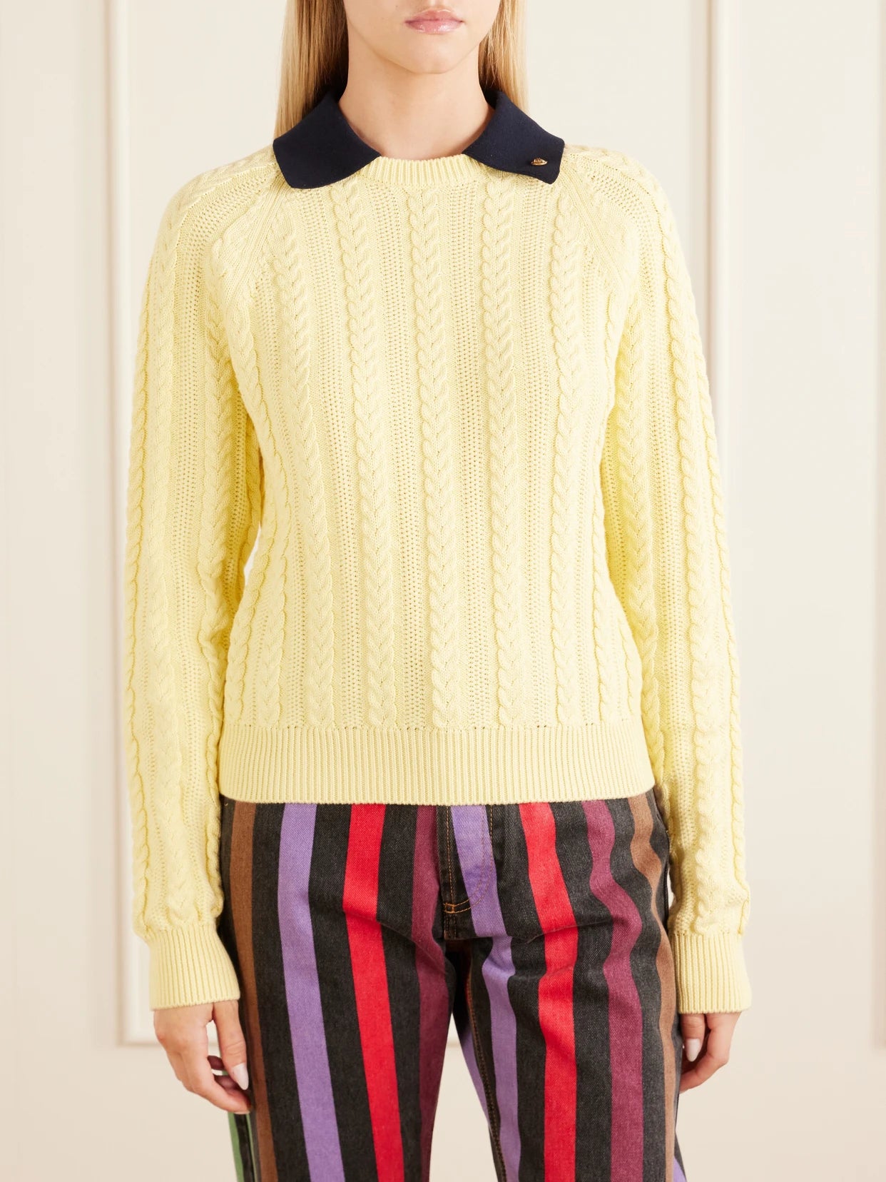 Cable-knit Cotton Sweater
