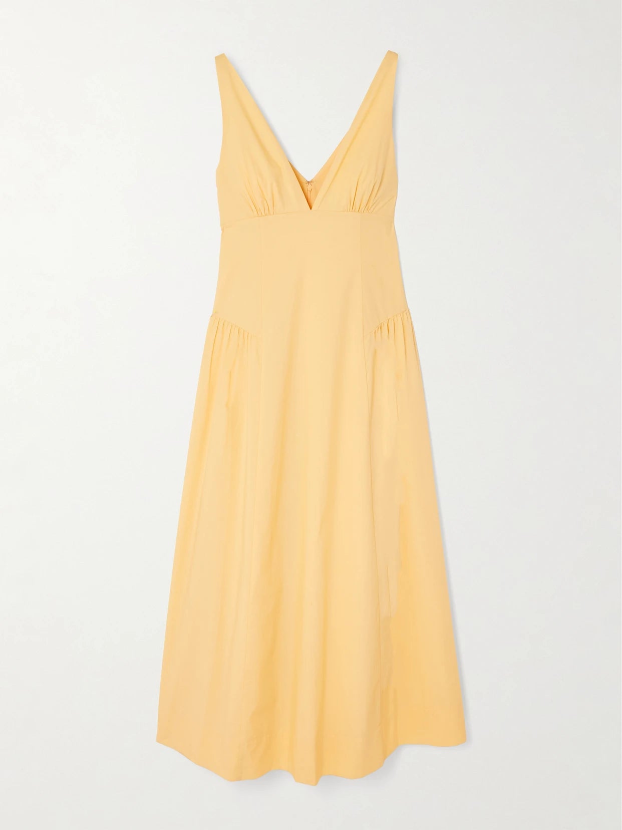 Image of Dresses. Product name - Lindie Cotton Midi Dress in Yellow colour by brand - Posse