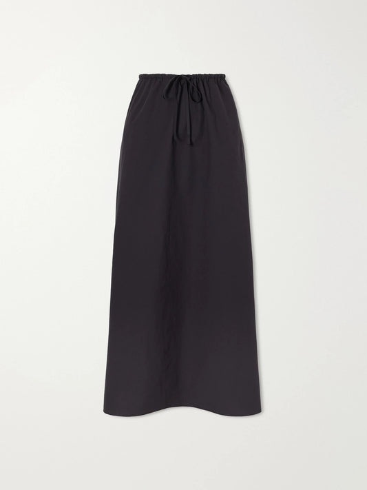 Organic Cotton-poplin Midi Skirt