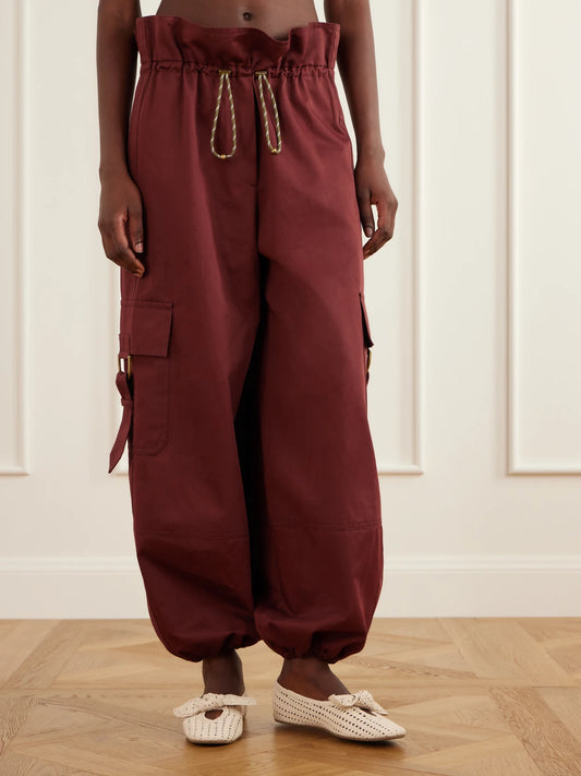 Zimmermann Clash Cotton-drill Tapered Cargo Pants