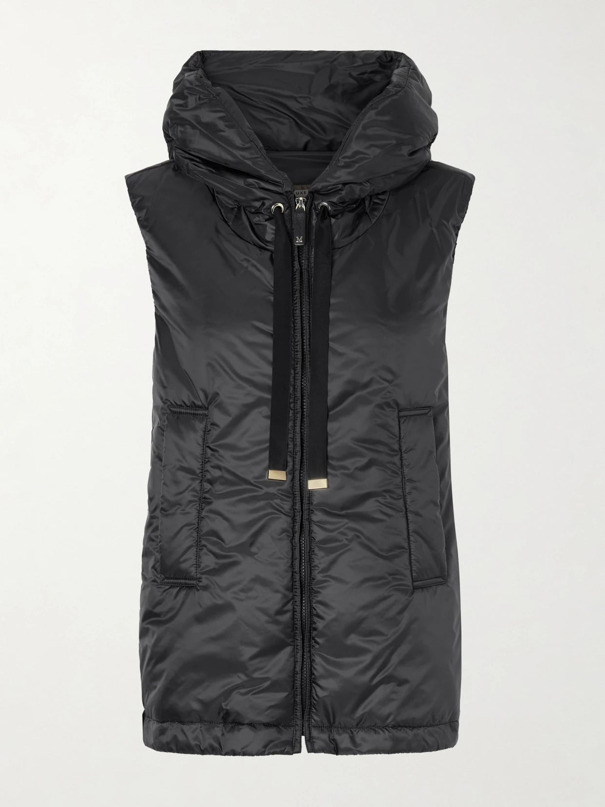 Image of Coats & Jackets. Product name - Greengo Padded Shell Vest in Black colour by brand - Max Mara