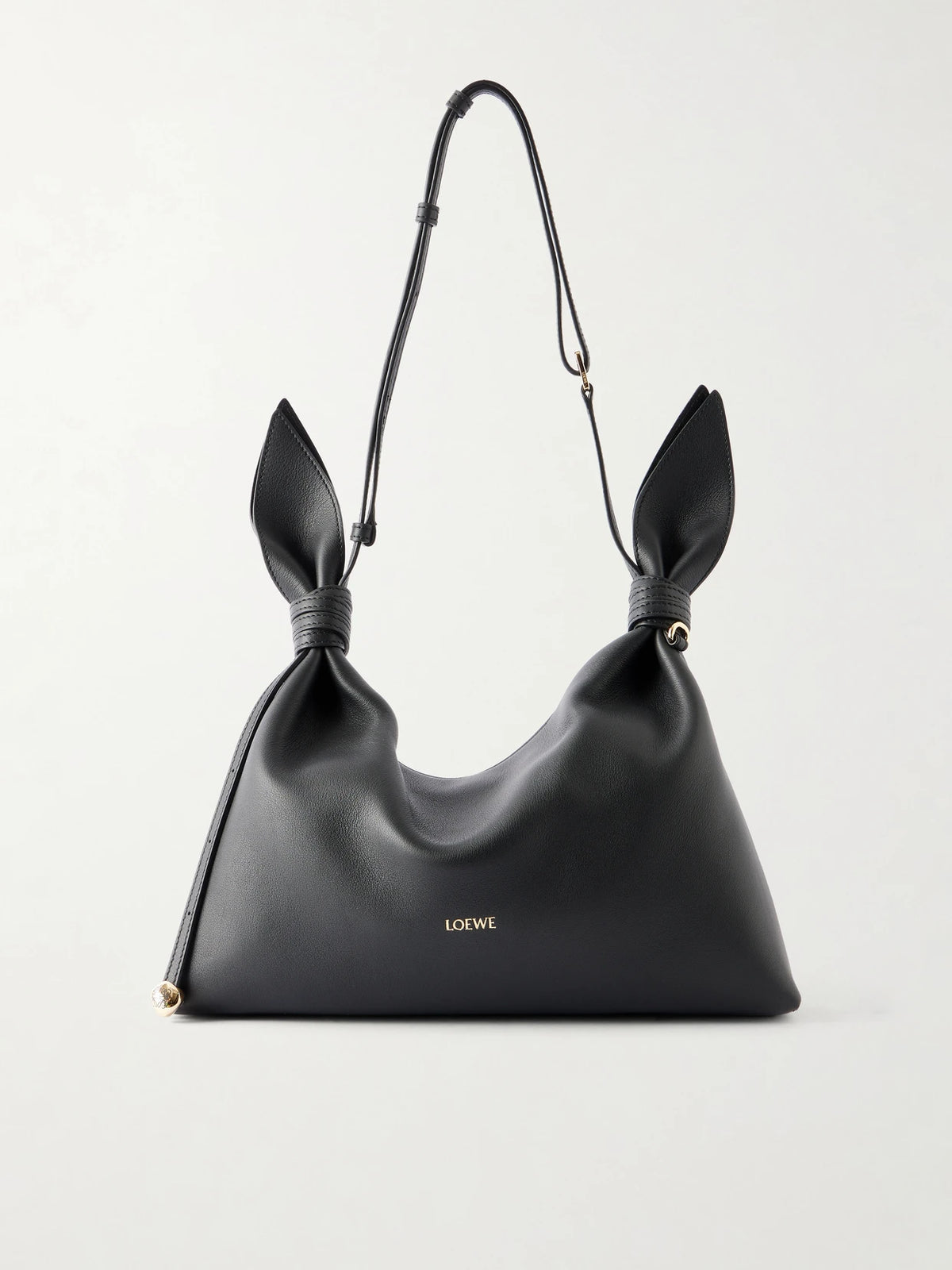 Scarf Medium Knotted Leather Shoulder Bag