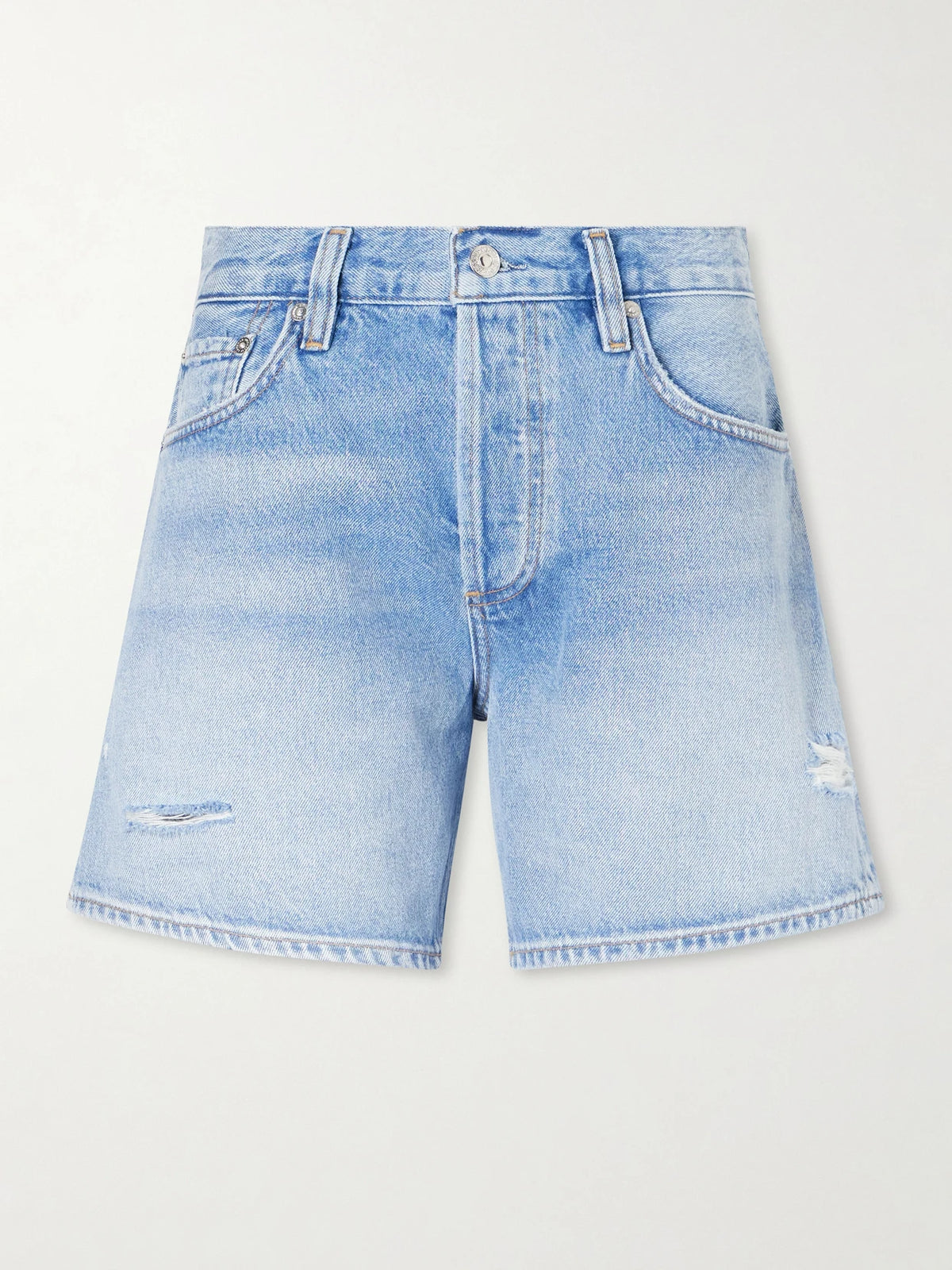 Billie Distressed Organic Denim Shorts