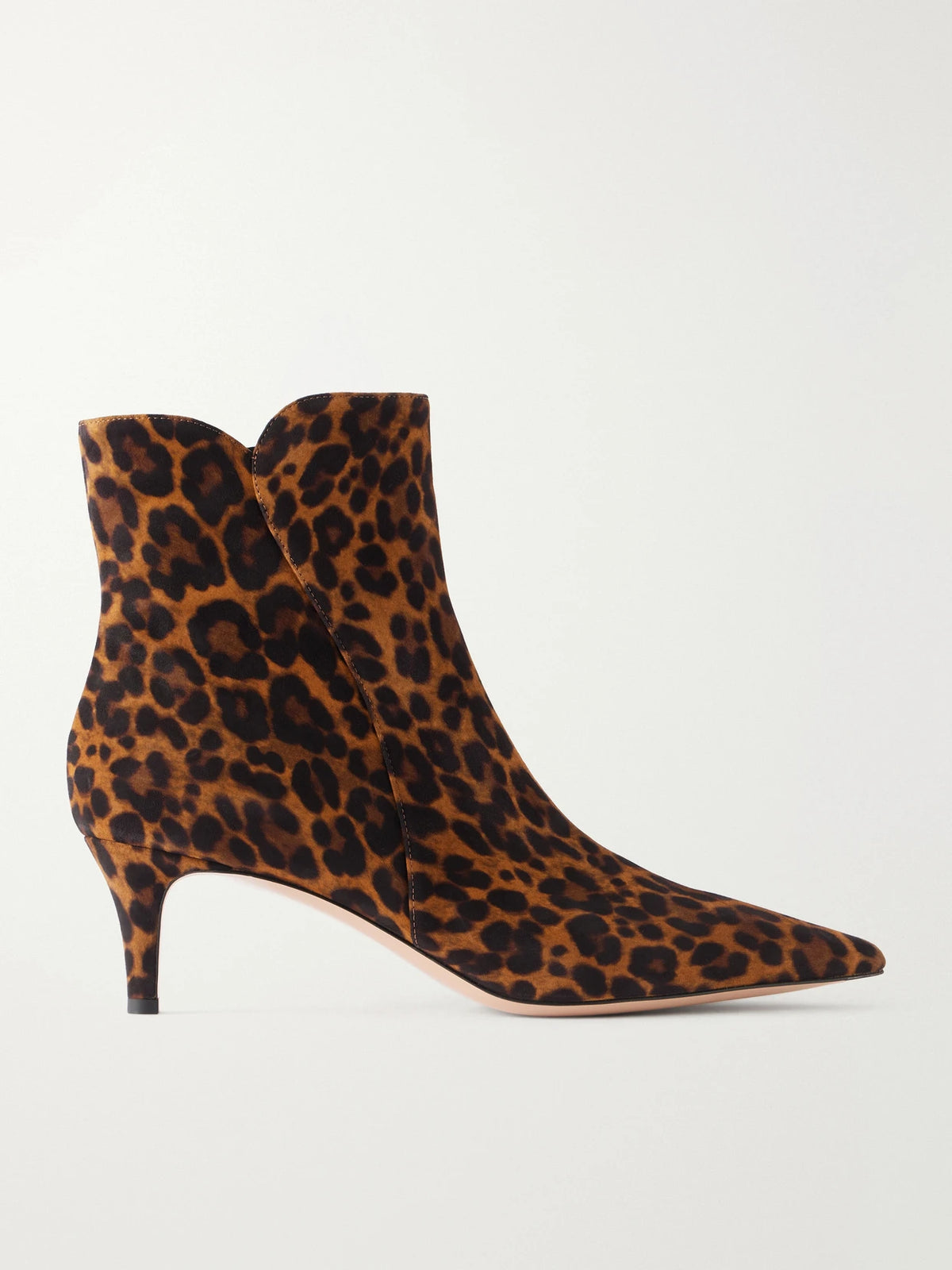 Levy 55 Leopard-print Suede Ankle Boots