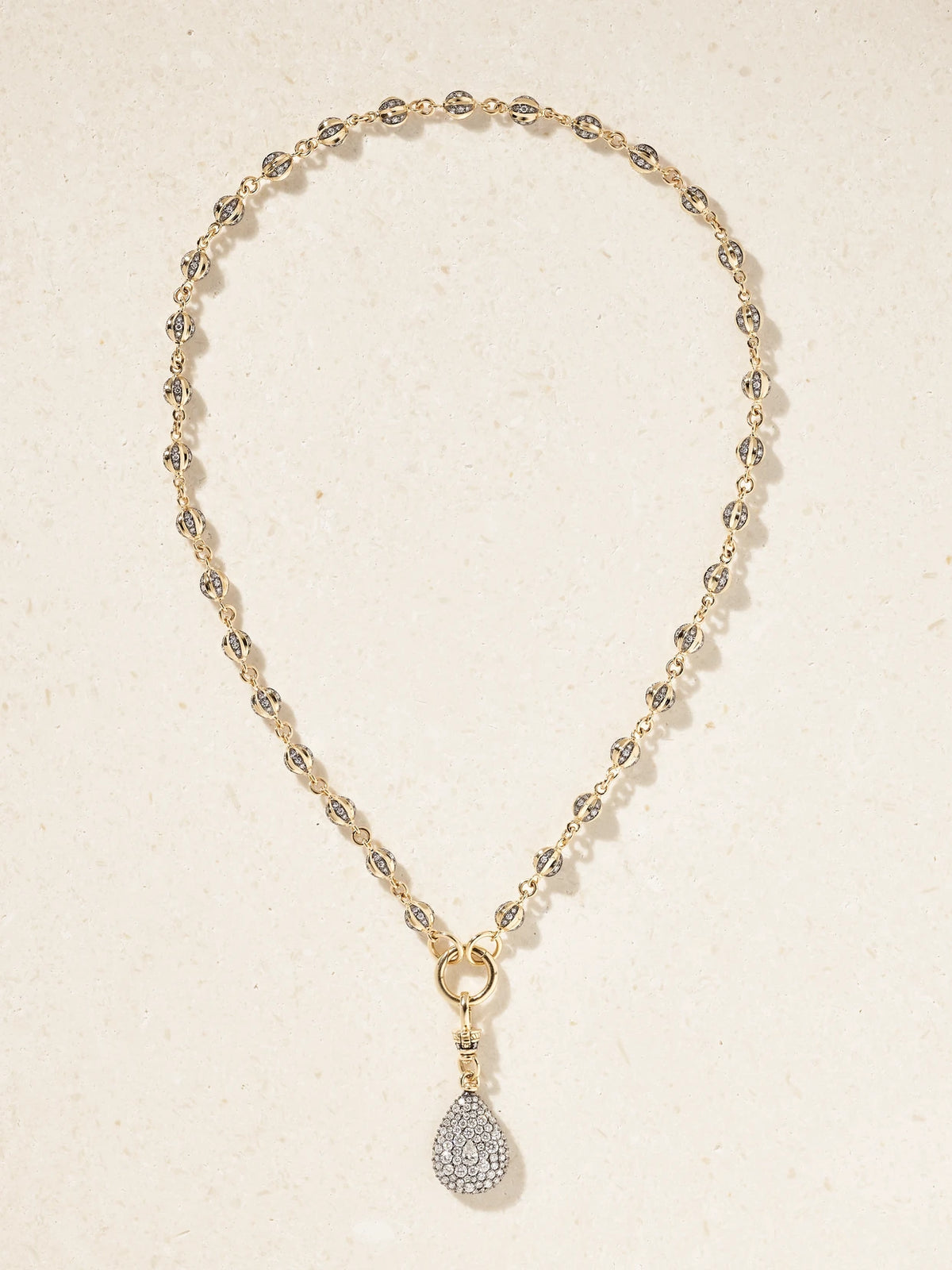 Lucy Delius 14-karat Gold Diamond Necklace