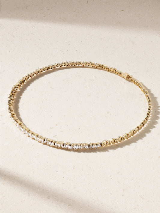 18-karat Gold Diamond Choker