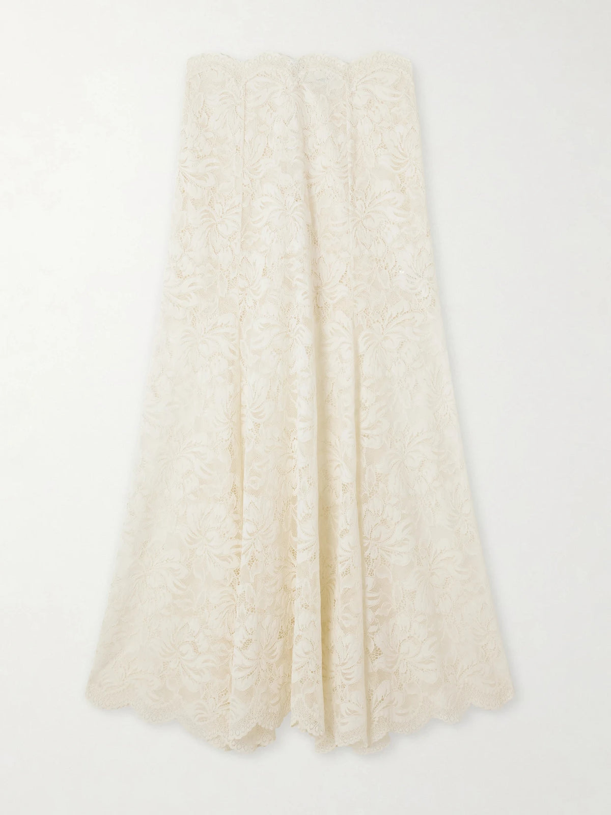 Scalloped Lace Maxi Skirt