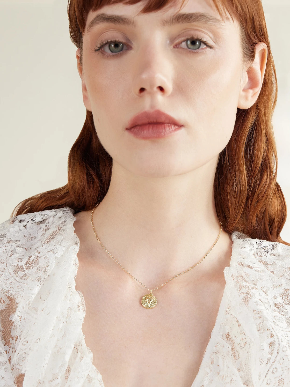 Image of Necklaces. Product name - Little Dream Of Rays 18-karat Gold Pendant Necklace in Multi colour by brand - L'Atelier Nawbar