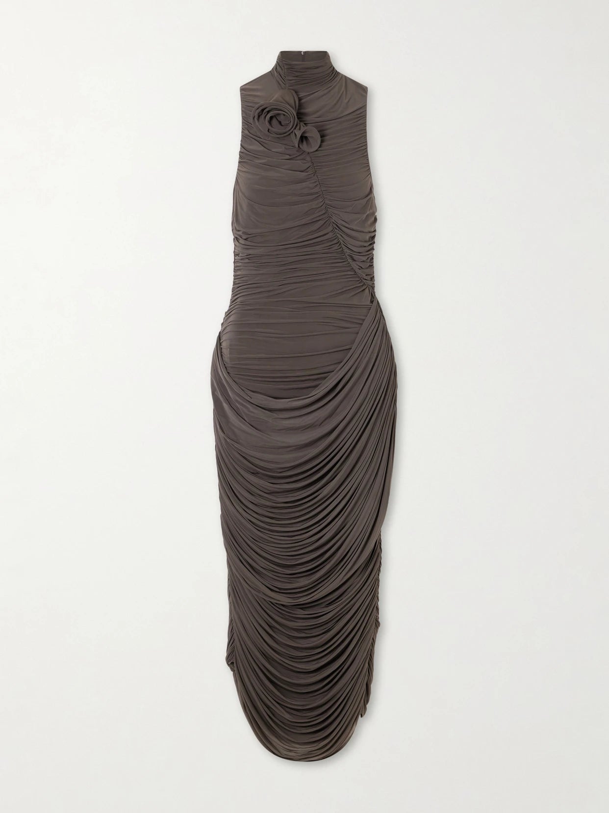 Appliquéd Stretch-jersey Midi Dress
