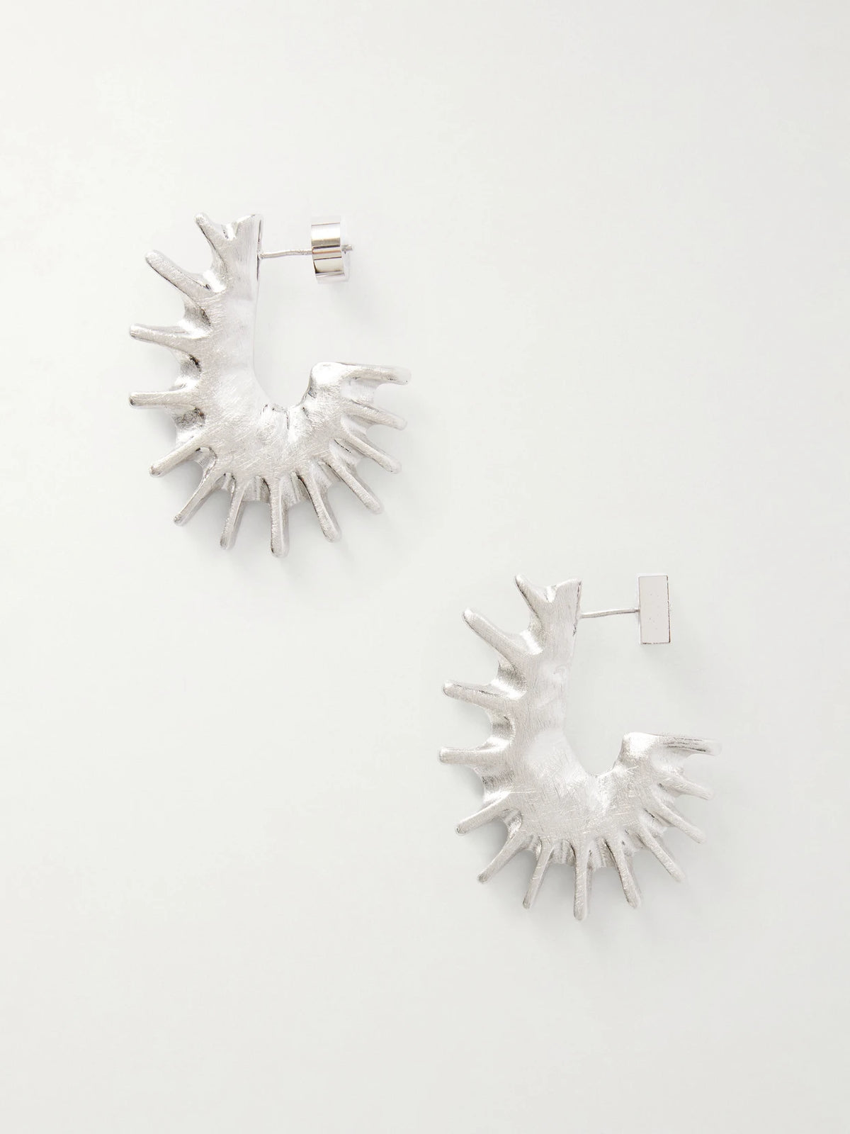 Les Boucles Hippocampe Silver-tone Earrings