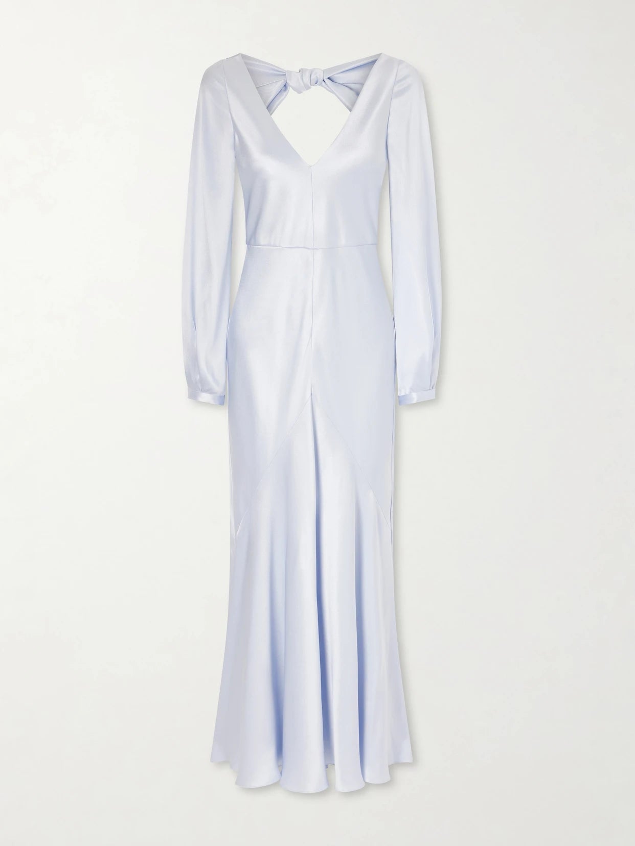 Peyton Knotted Cut-out Satin-silk Maxi Dress