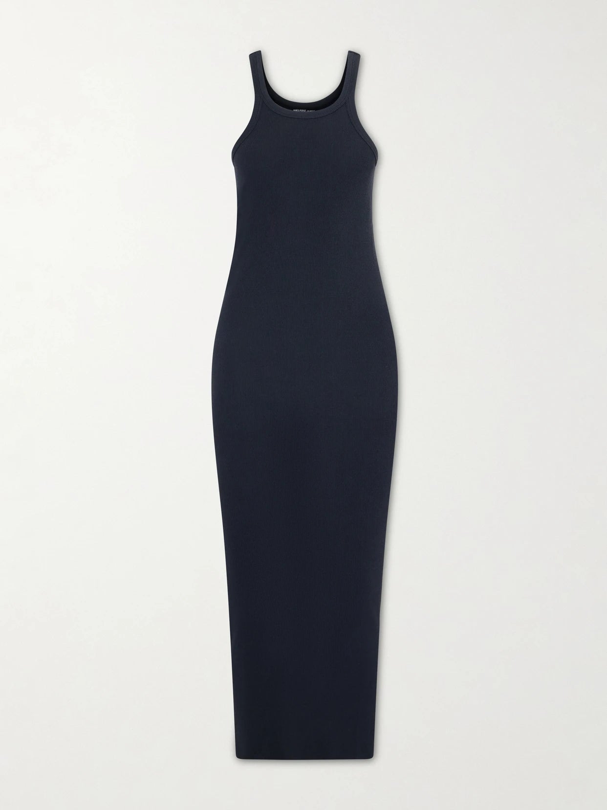 Tubular Ribbed Cotton Midi Dress