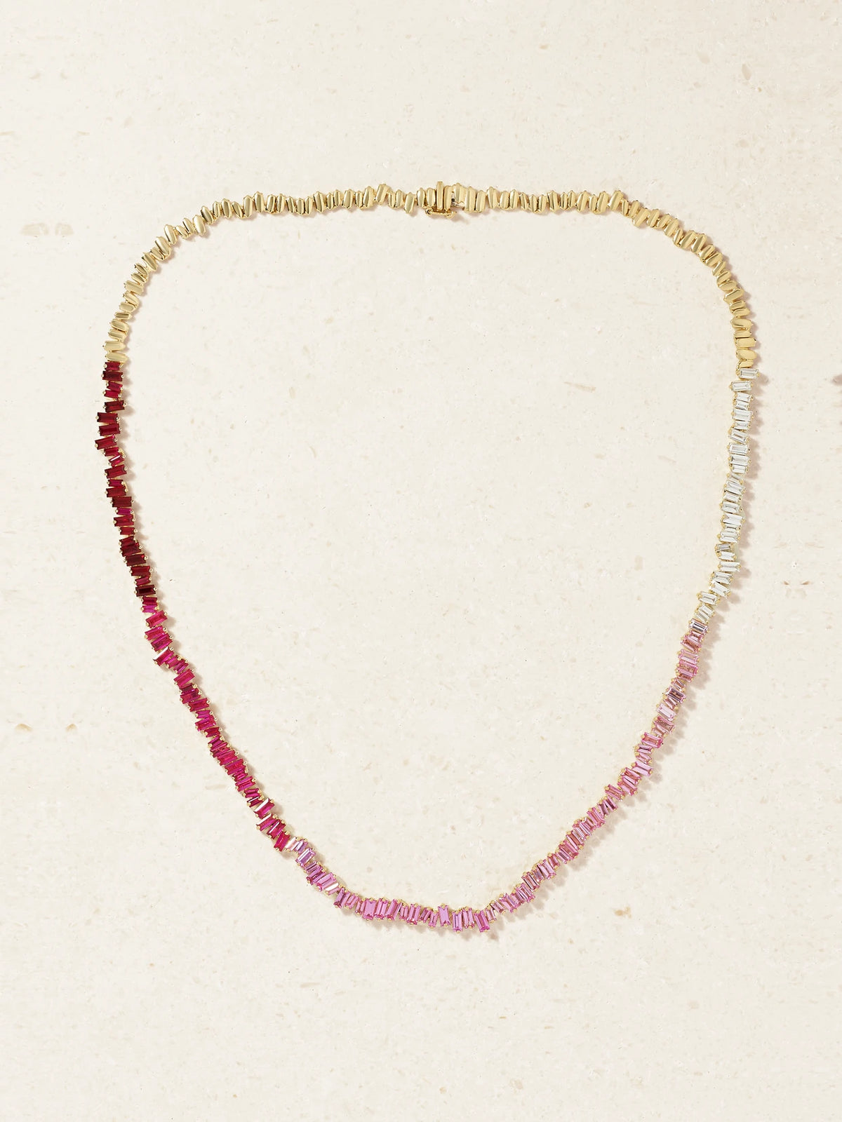 18-karat Gold, Diamond And Sapphire Necklace