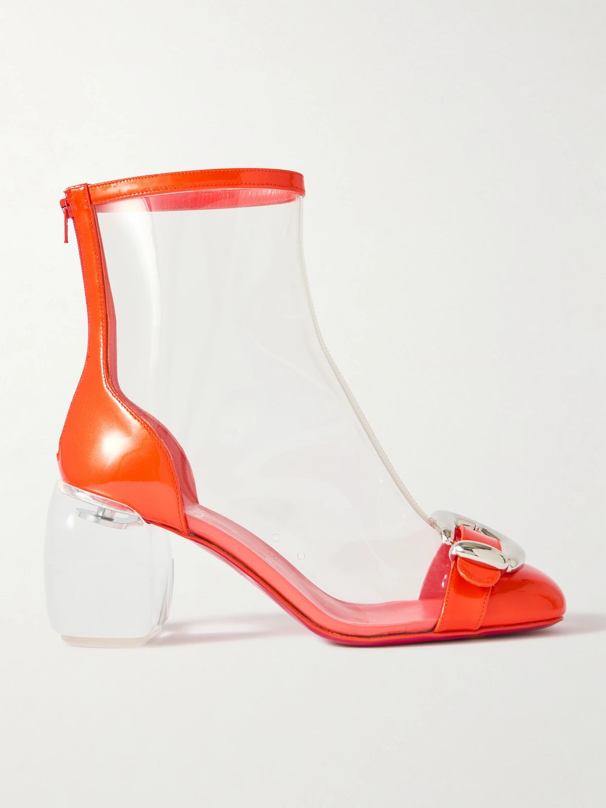 Minny Bubble 70 Buckled Pvc Ankle Boots