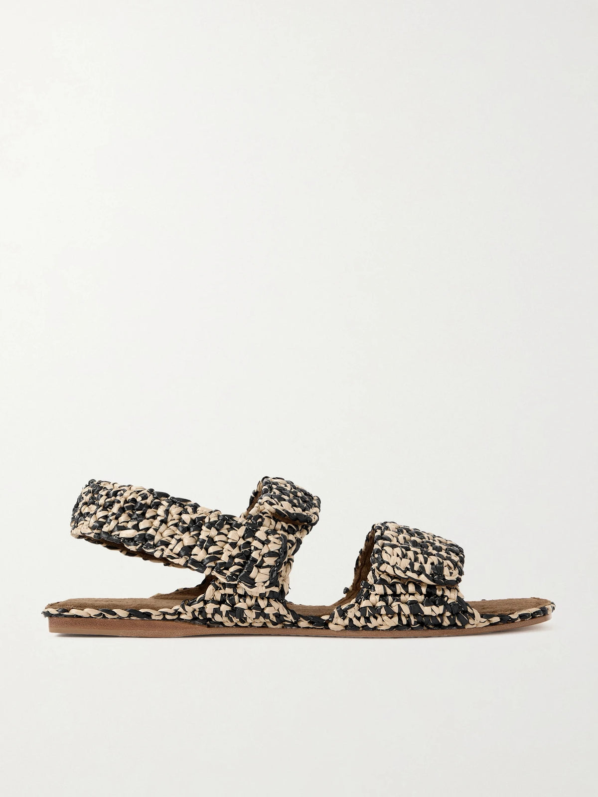 Boden Two-tone Raffia Sandals
