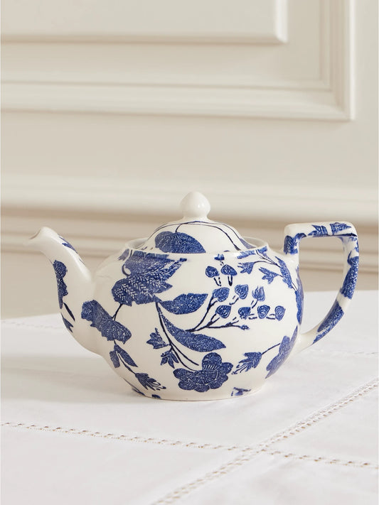 + Burleigh Garden Vine Floral-print Earthenware Teapot