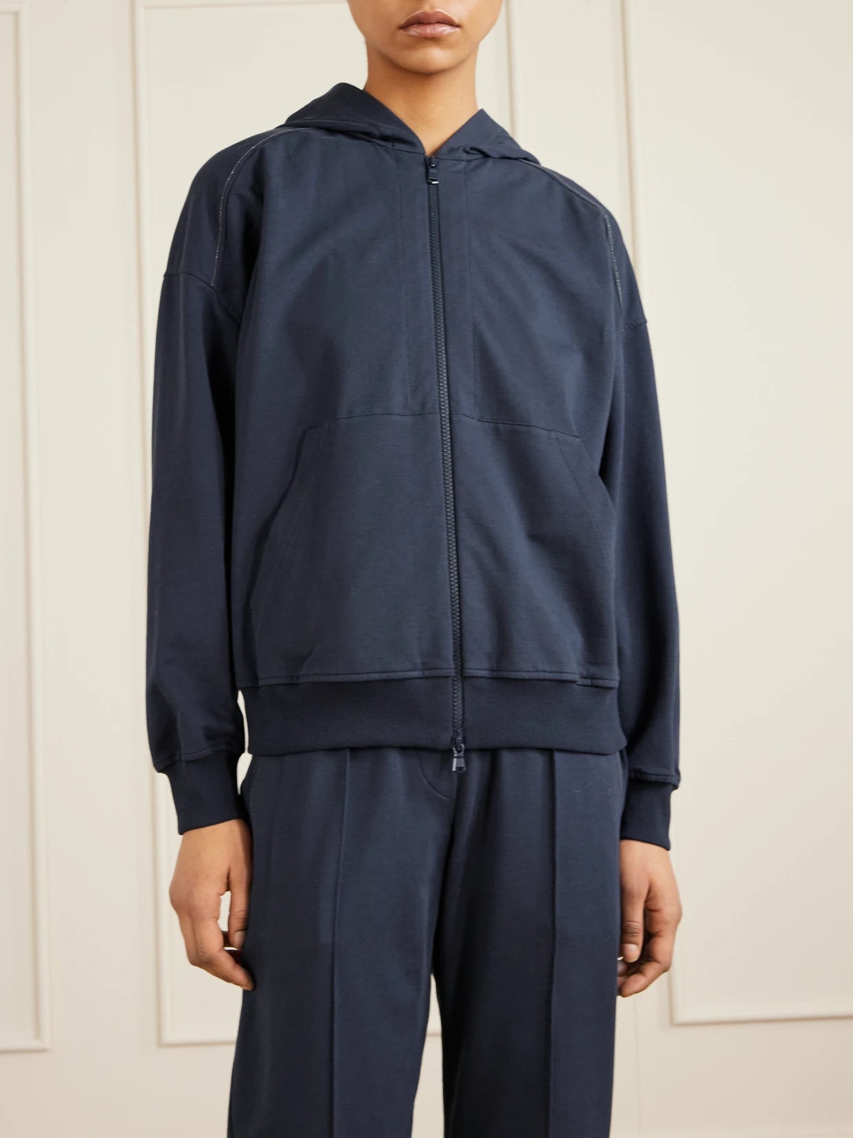 Cotton-blend Jersey Hoodie