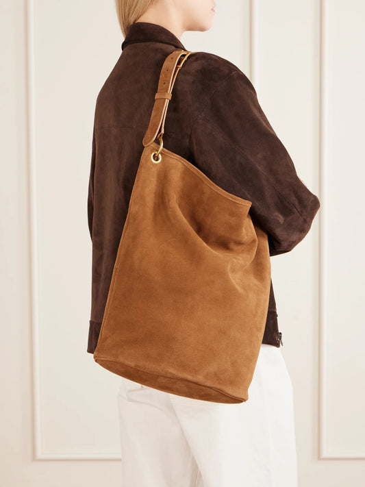 Nili Lotan Cooper Suede Shoulder Bag