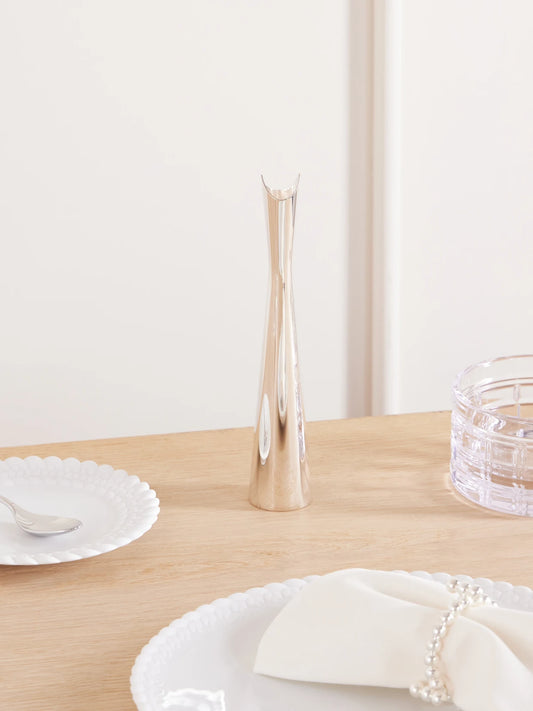 Image of Decor. Product name - Cardinal Silver-plated Vase in Multi colour by brand - Christofle