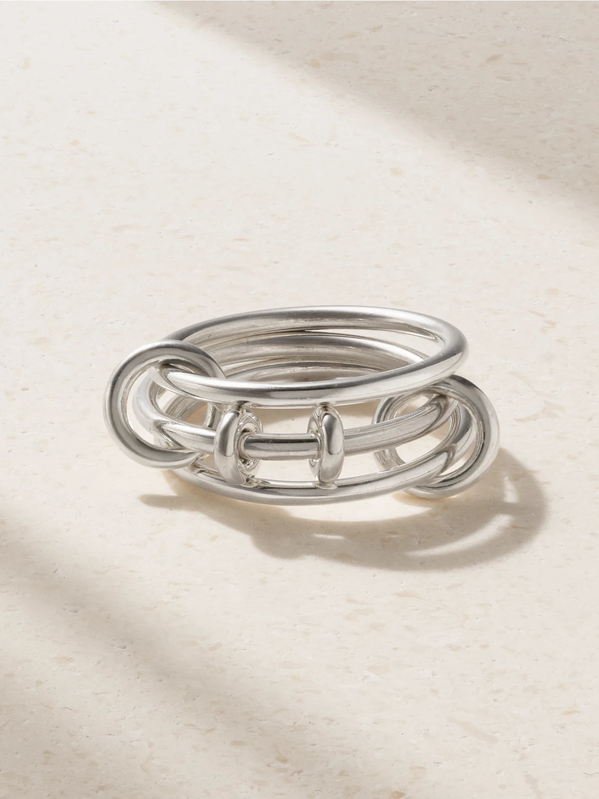 Acacia Set Of Three Sterling Silver Rings