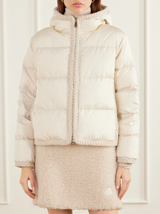 Moncler Evocateur Knit-trimmed Shell Down Jacket