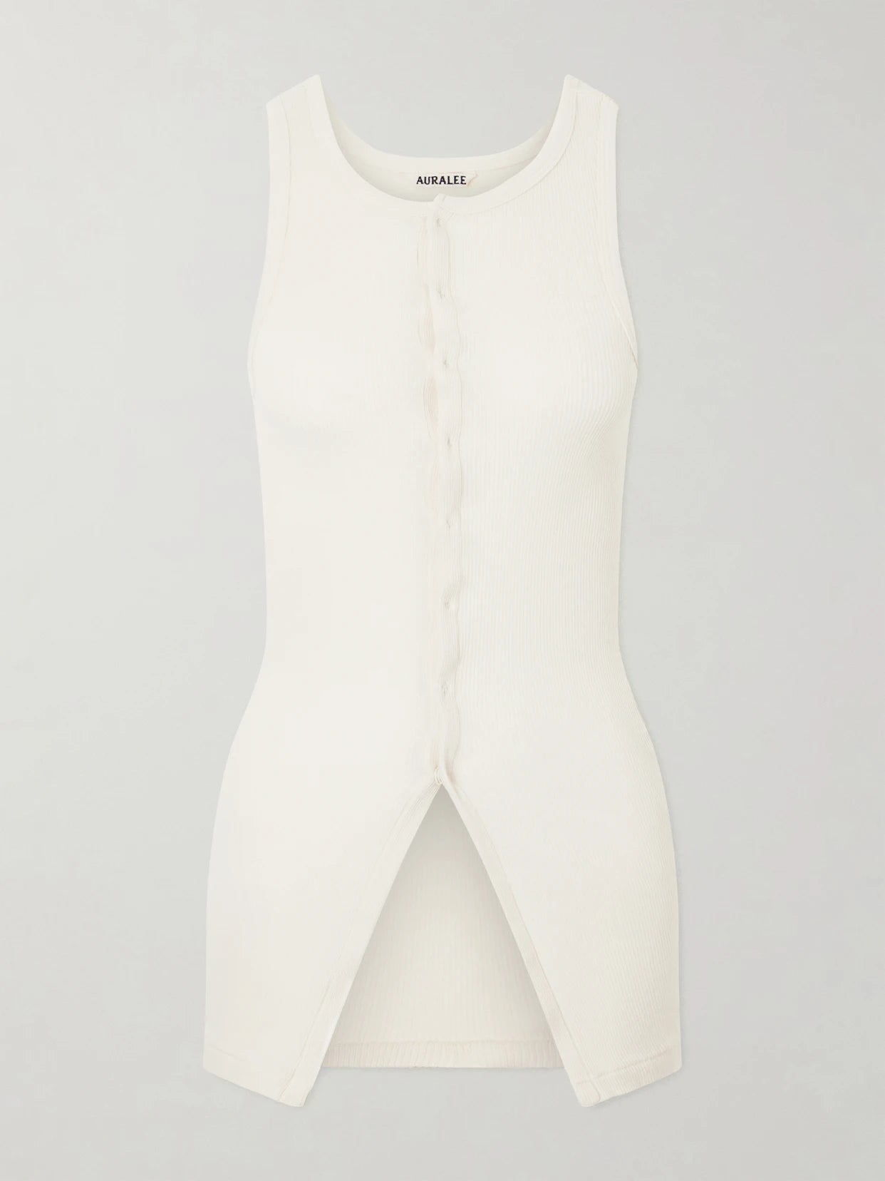 Ribbed-knit Cotton Tank