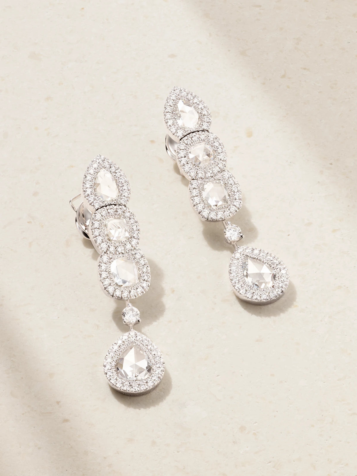 18-karat White Gold Diamond Earrings