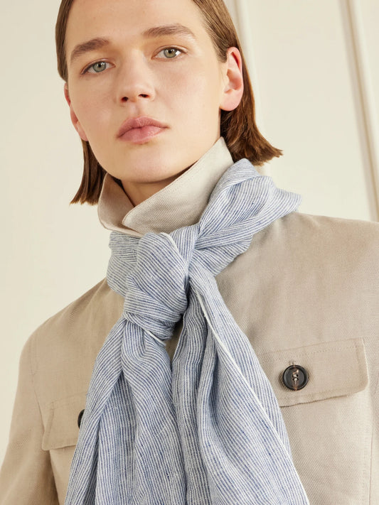 Fringed Linen Scarf
