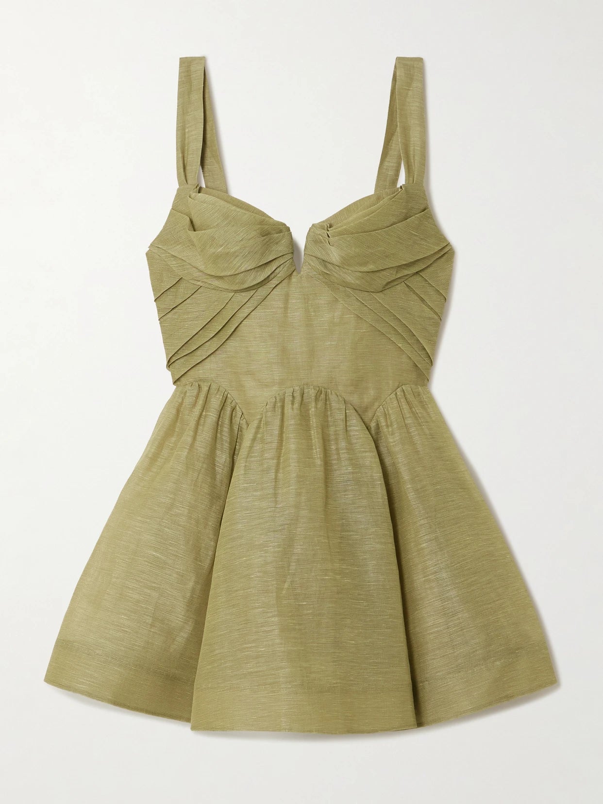 Rebellion Linen And Silk-blend Mini Dress