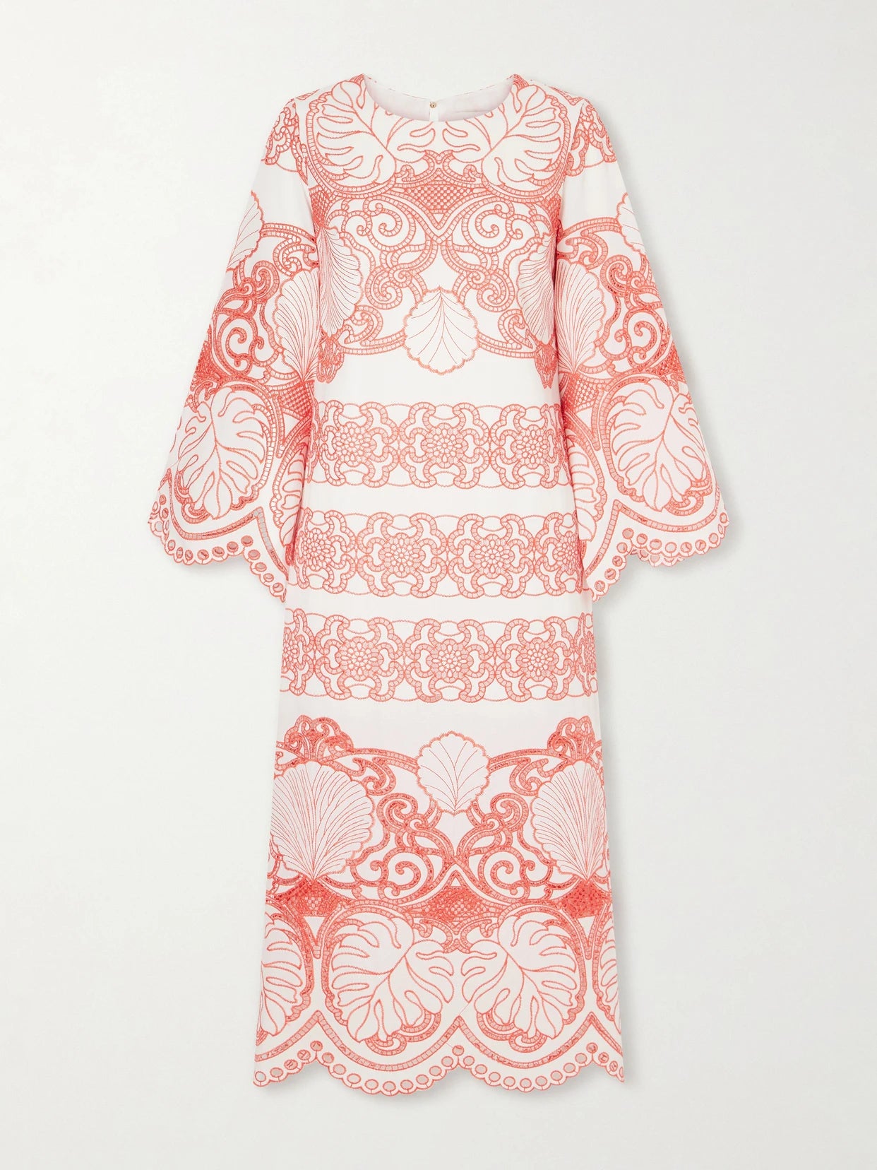 Seraphina Broderie Anglaise Cotton-blend Poplin Midi Dress