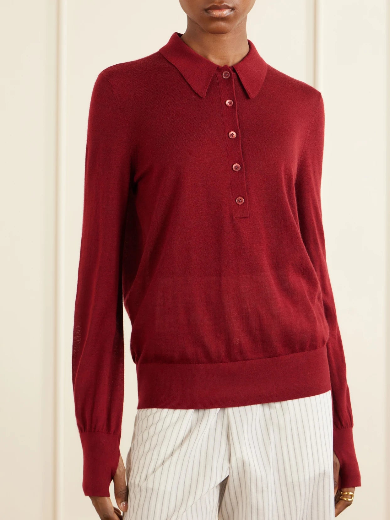 Cashmere Polo Sweater