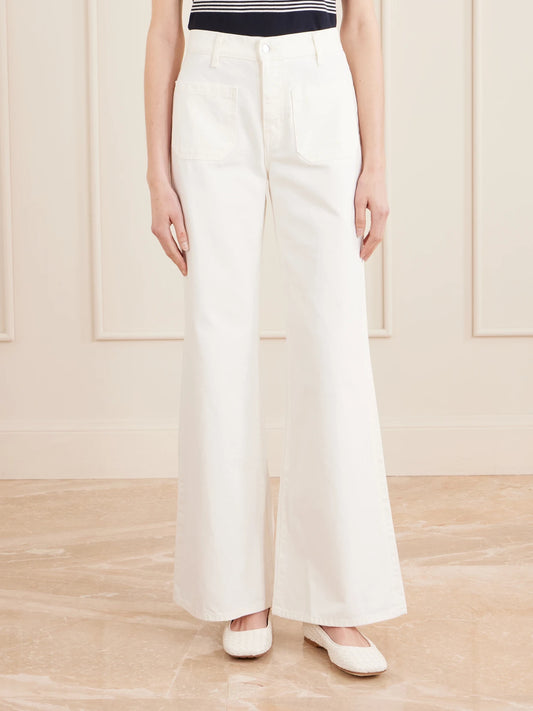 Florence High-rise Distressed Flared Jeans