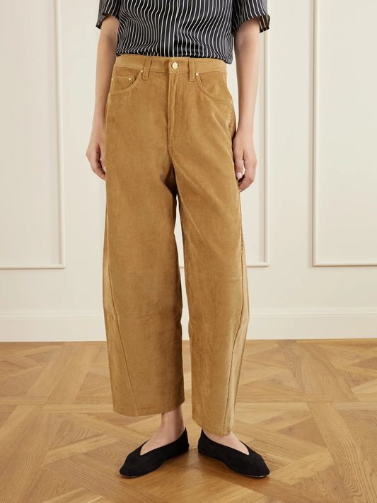 Maria McManus Crescent Corduroy Organic-cotton Wide-leg Pants
