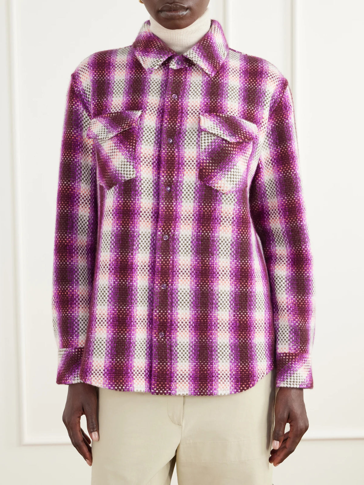 God's True Frontier Checked Cashmere Shirt