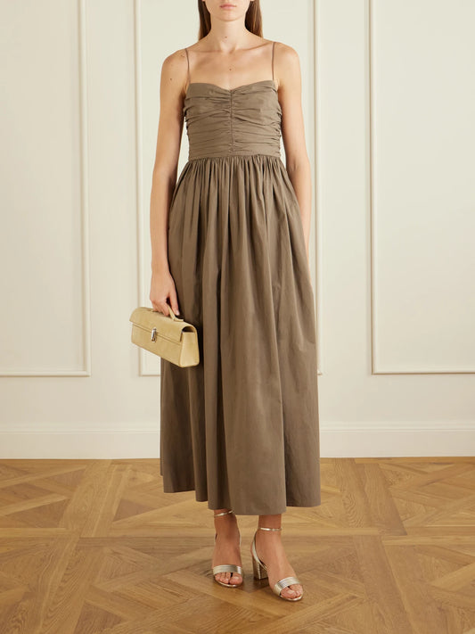 Image of Heels. Product name - Sundance 50 Metallic Sandals in Gold colour by brand - Aquazzura