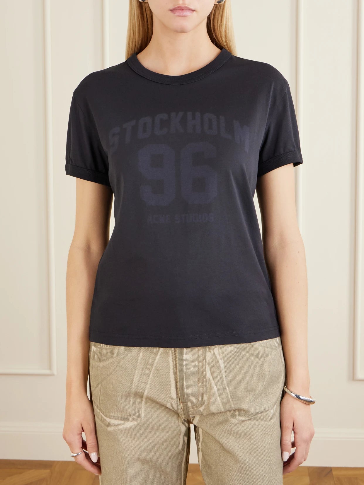 Etza College Printed Cotton-jersey T-shirt