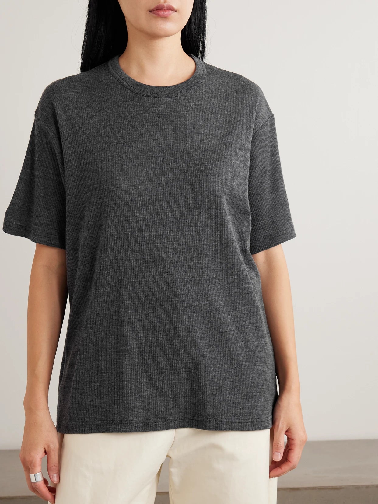 Ribbed Wool T-shirt