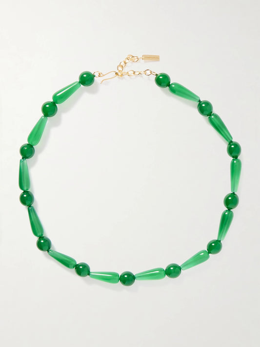 The Depths Of Time Recycled Gold Vermeil Chalcedony Necklace