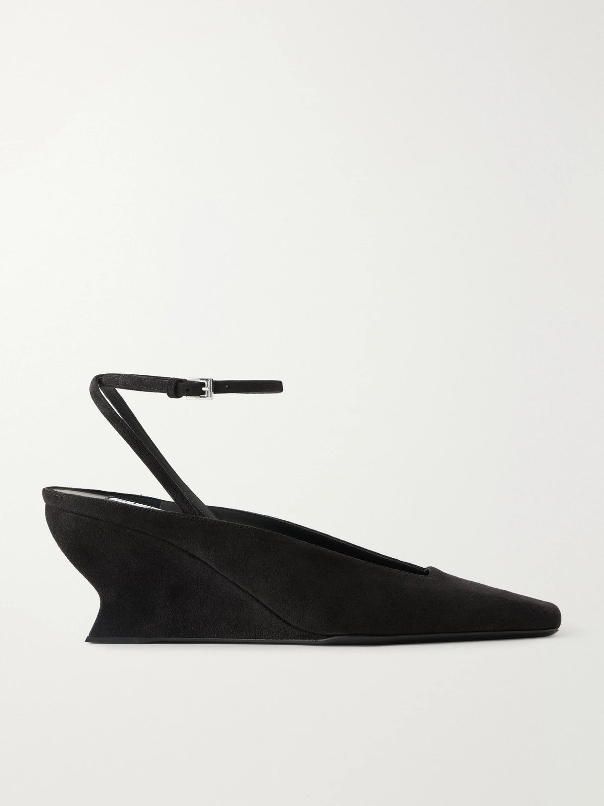 60 Suede Wedge Pumps