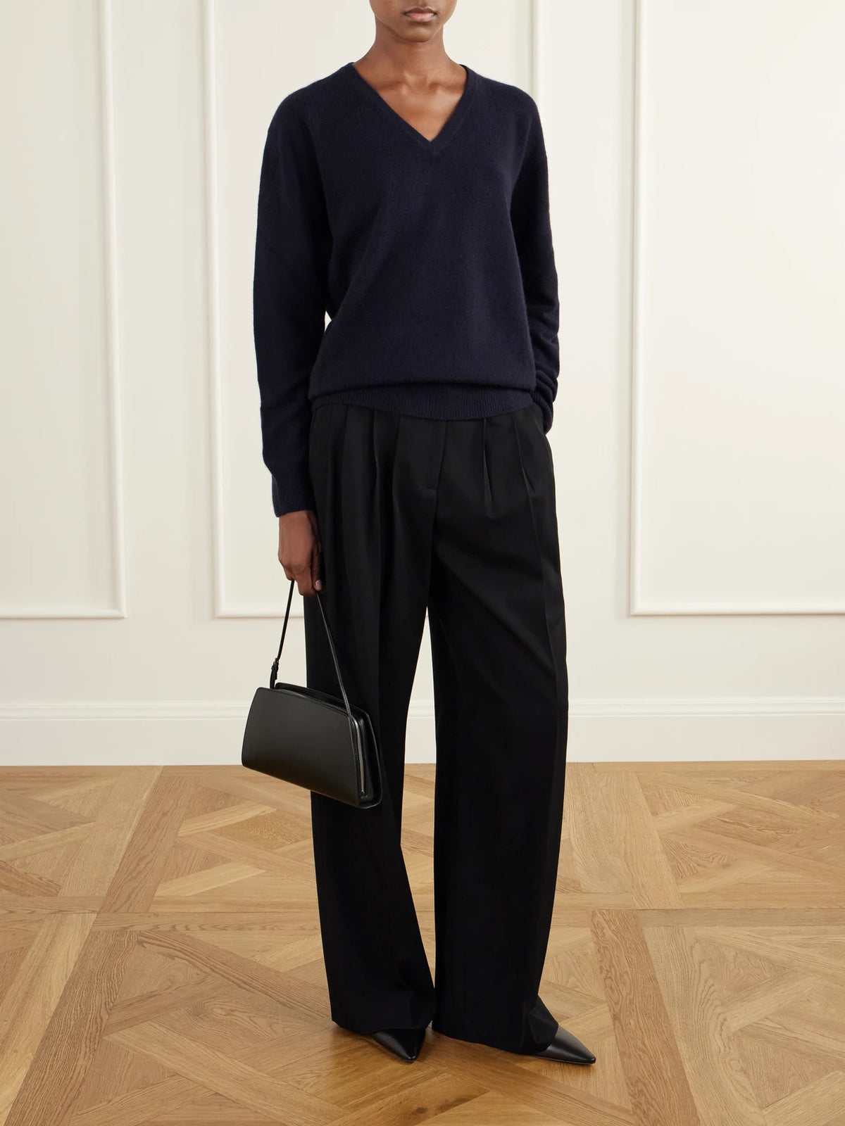 The Row Dalia Leather Shoulder Bag