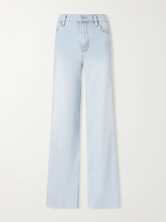 Image of Jeans. Product name - Le Slim Palazzo High-rise Wide-leg Jeans in Blue colour by brand - FRAME