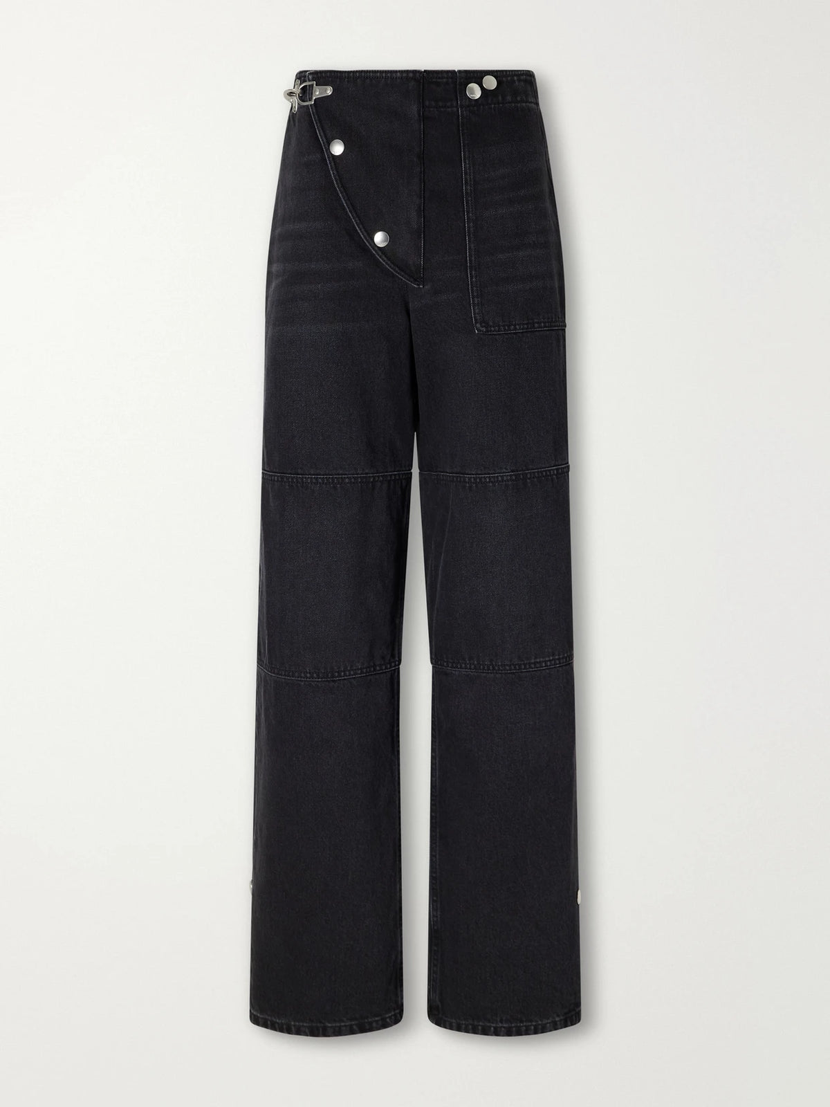 Marni Carabiner-hardware Asymmetric-fly Wide-leg Jeans