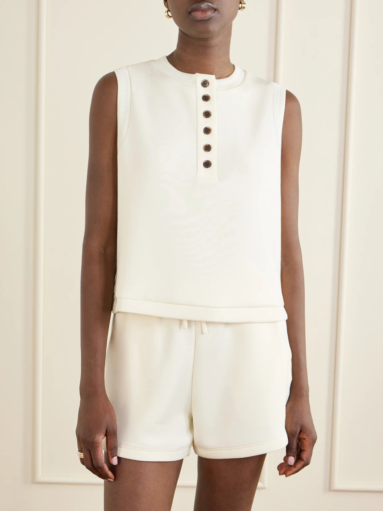 Marla Embellished Jersey Tank Top