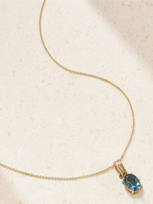 Beekman 14-karat Gold Topaz Necklace